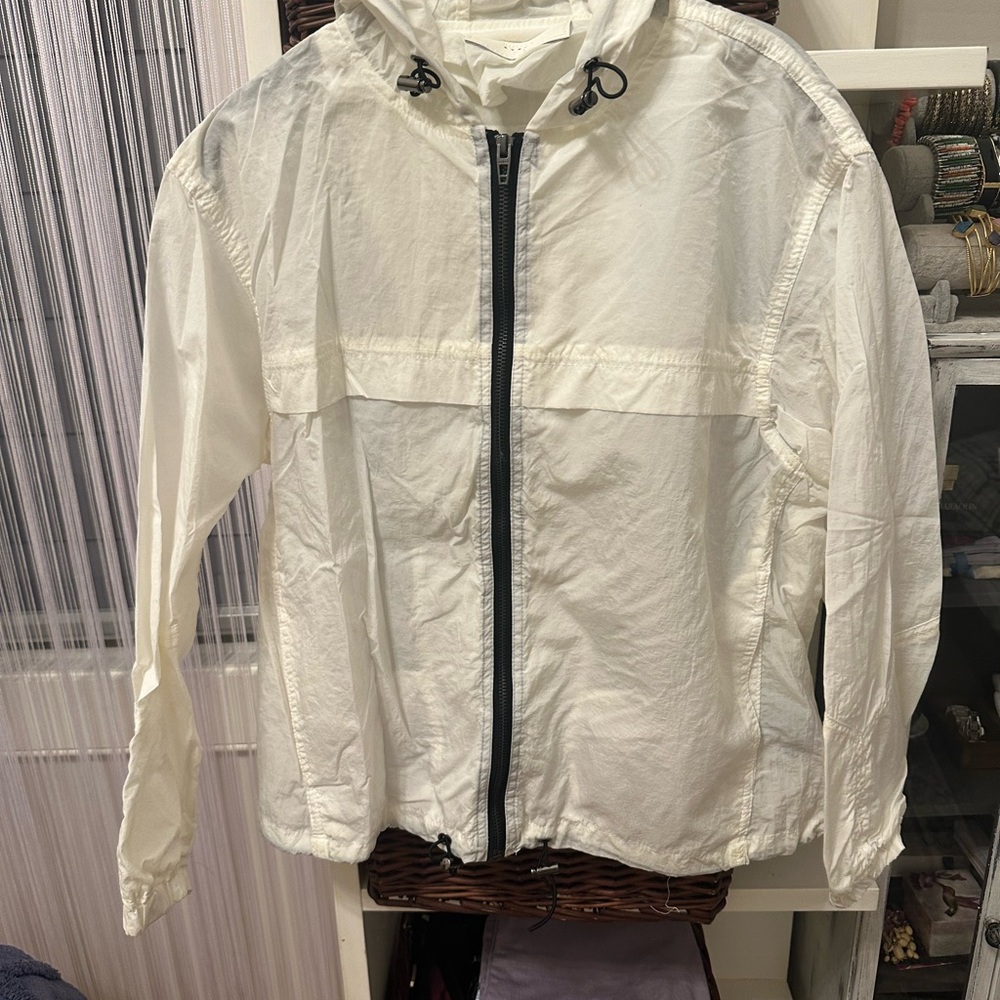 Blank NYC Off-White Hooded Jacket